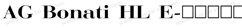 AG Bonati HL E字体转换